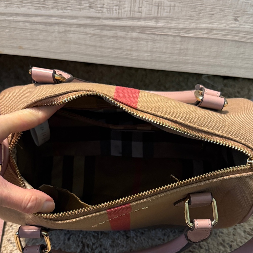Burberry Crossbody Bag in Tan and Pink - Picture 2 of 2